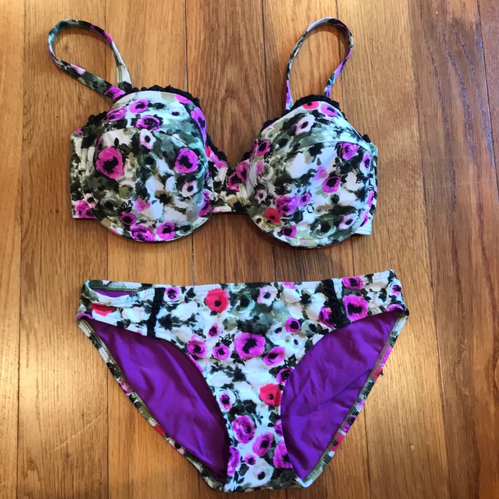 Seafolly floral bikini.